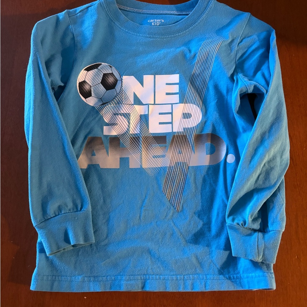Carter's Kids Blue Graphic Long Sleeve Tee